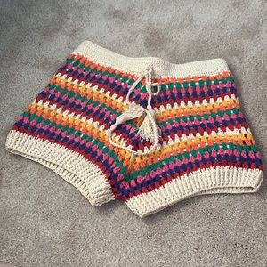 Crocheted shorts